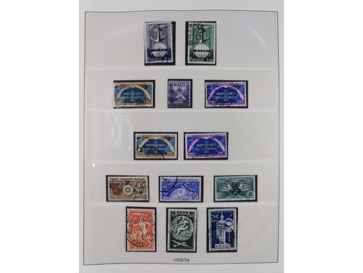 1949/79, postfrische und zusätzlich gestempelte Sammlung, in den Hauptnummern komplett, einschließlich Vor- und Mitläufern, d