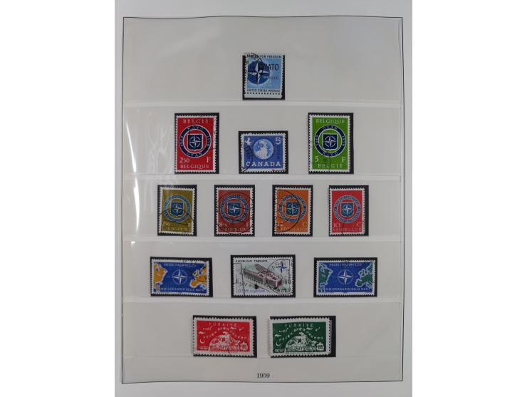 1949/79, postfrische und zusätzlich gestempelte Sammlung, in den Hauptnummern komplett, einschließlich Vor- und Mitläufern, d