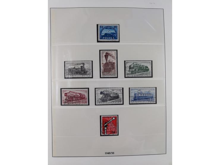 1949/79, postfrische und zusätzlich gestempelte Sammlung, in den Hauptnummern komplett, einschließlich Vor- und Mitläufern, d