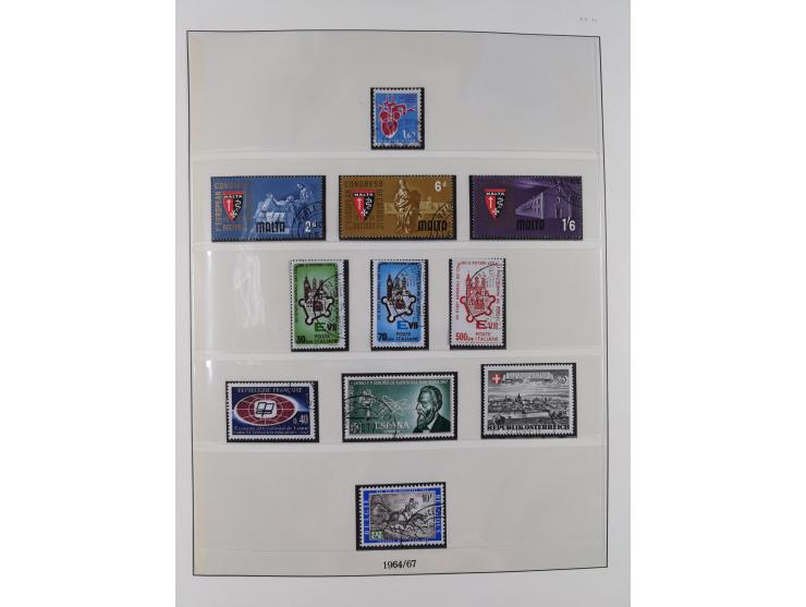 1949/79, postfrische und zusätzlich gestempelte Sammlung, in den Hauptnummern komplett, einschließlich Vor- und Mitläufern, d