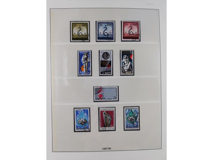 1949/79, postfrische und zusätzlich gestempelte Sammlung, in den Hauptnummern komplett, einschließlich Vor- und Mitläufern, d