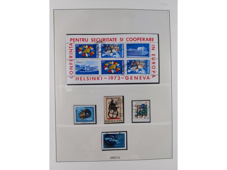 1949/79, postfrische und zusätzlich gestempelte Sammlung, in den Hauptnummern komplett, einschließlich Vor- und Mitläufern, d