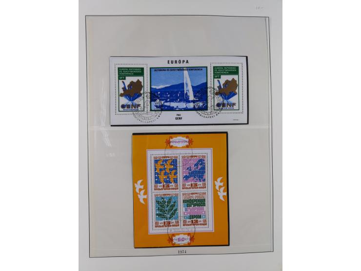 1949/79, postfrische und zusätzlich gestempelte Sammlung, in den Hauptnummern komplett, einschließlich Vor- und Mitläufern, d