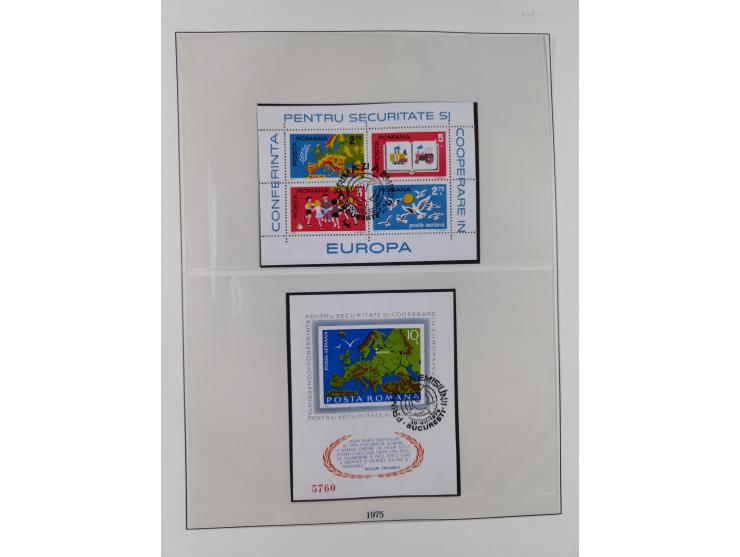 1949/79, postfrische und zusätzlich gestempelte Sammlung, in den Hauptnummern komplett, einschließlich Vor- und Mitläufern, d