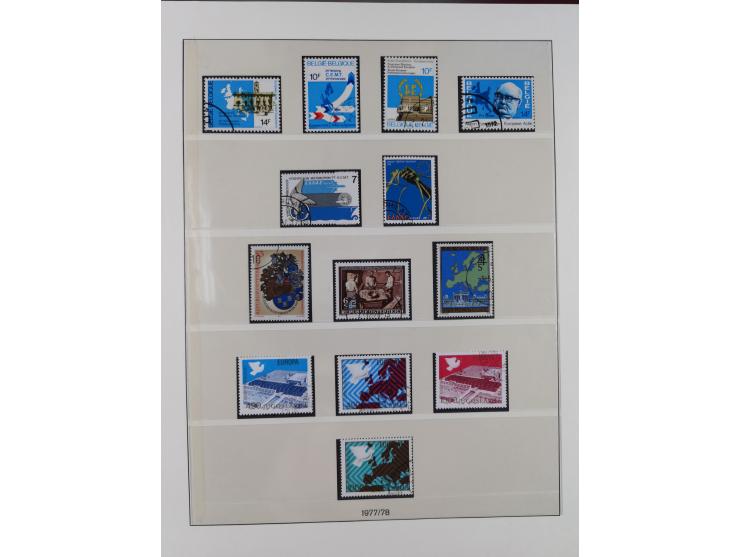 1949/79, postfrische und zusätzlich gestempelte Sammlung, in den Hauptnummern komplett, einschließlich Vor- und Mitläufern, d