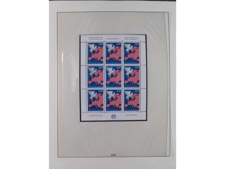 1949/79, postfrische und zusätzlich gestempelte Sammlung, in den Hauptnummern komplett, einschließlich Vor- und Mitläufern, d