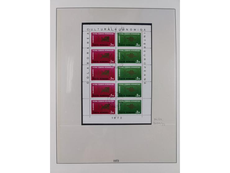 1949/79, postfrische und zusätzlich gestempelte Sammlung, in den Hauptnummern komplett, einschließlich Vor- und Mitläufern, d