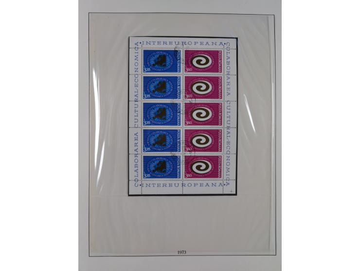 1949/79, postfrische und zusätzlich gestempelte Sammlung, in den Hauptnummern komplett, einschließlich Vor- und Mitläufern, d