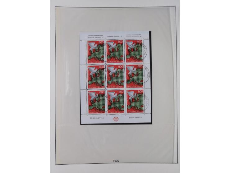 1949/79, postfrische und zusätzlich gestempelte Sammlung, in den Hauptnummern komplett, einschließlich Vor- und Mitläufern, d