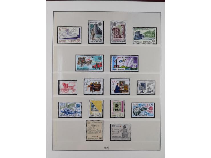 1949/79, postfrische und zusätzlich gestempelte Sammlung, in den Hauptnummern komplett, einschließlich Vor- und Mitläufern, d