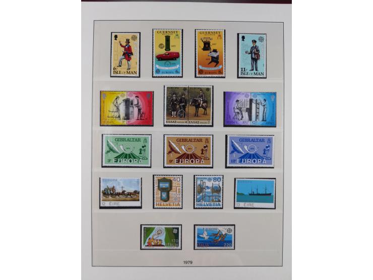 1949/79, postfrische und zusätzlich gestempelte Sammlung, in den Hauptnummern komplett, einschließlich Vor- und Mitläufern, d