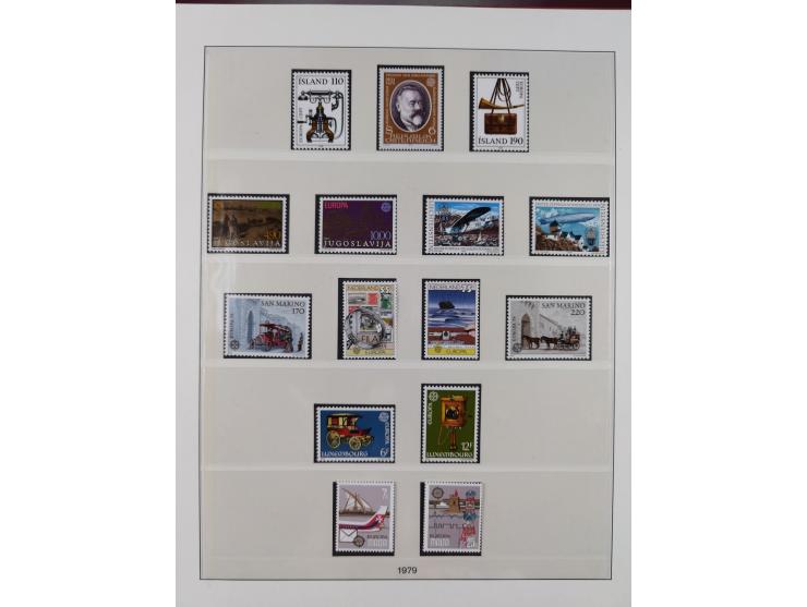 1949/79, postfrische und zusätzlich gestempelte Sammlung, in den Hauptnummern komplett, einschließlich Vor- und Mitläufern, d