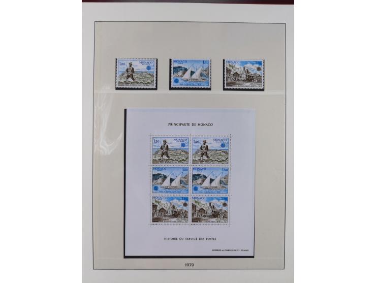 1949/79, postfrische und zusätzlich gestempelte Sammlung, in den Hauptnummern komplett, einschließlich Vor- und Mitläufern, d