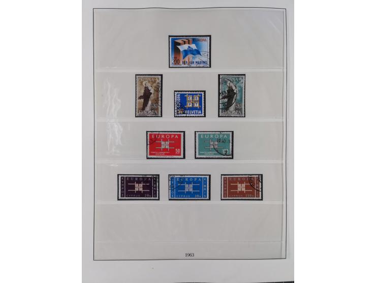 1949/79, postfrische und zusätzlich gestempelte Sammlung, in den Hauptnummern komplett, einschließlich Vor- und Mitläufern, d