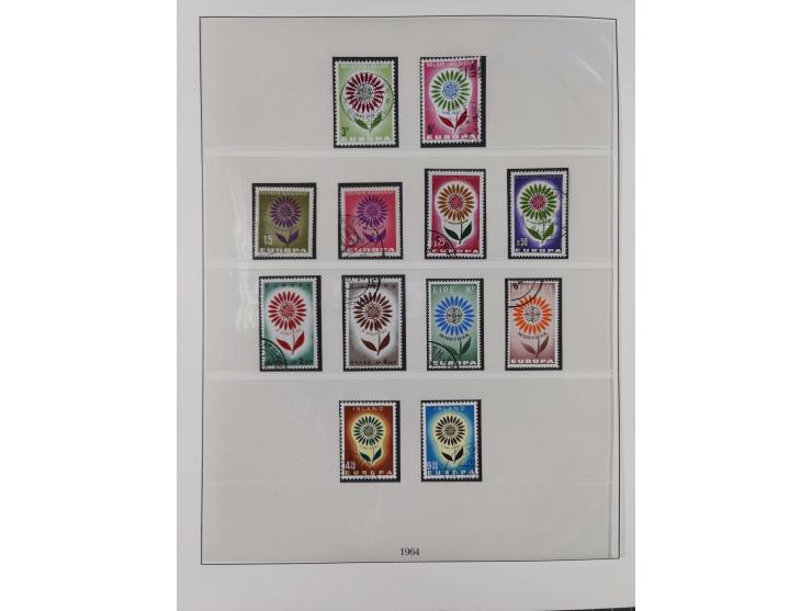 1949/79, postfrische und zusätzlich gestempelte Sammlung, in den Hauptnummern komplett, einschließlich Vor- und Mitläufern, d