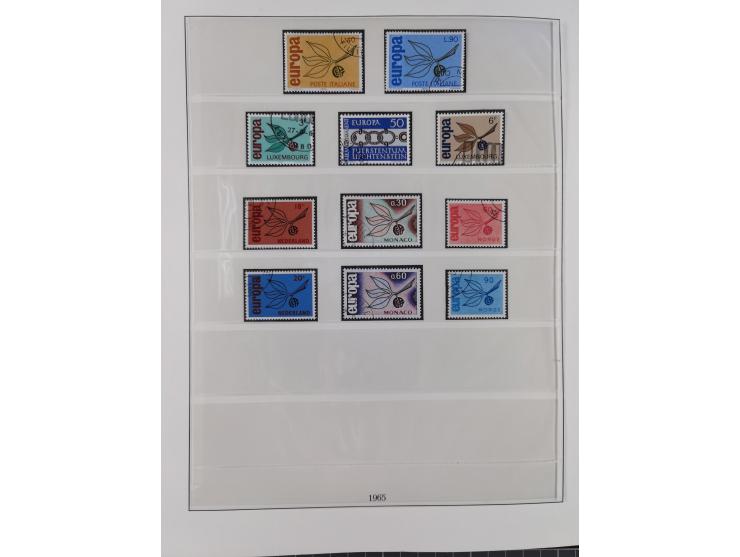 1949/79, postfrische und zusätzlich gestempelte Sammlung, in den Hauptnummern komplett, einschließlich Vor- und Mitläufern, d