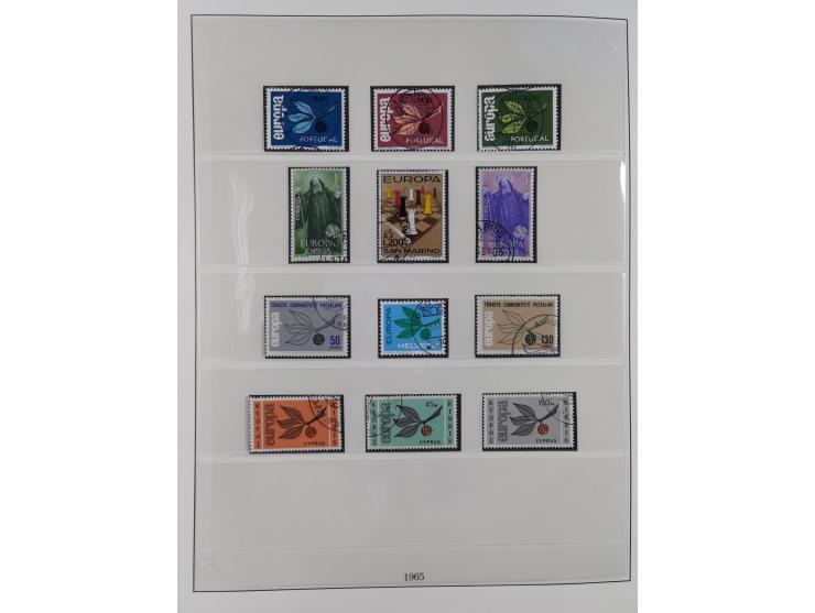 1949/79, postfrische und zusätzlich gestempelte Sammlung, in den Hauptnummern komplett, einschließlich Vor- und Mitläufern, d