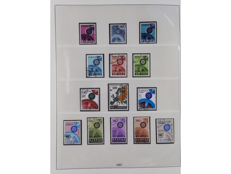 1949/79, postfrische und zusätzlich gestempelte Sammlung, in den Hauptnummern komplett, einschließlich Vor- und Mitläufern, d