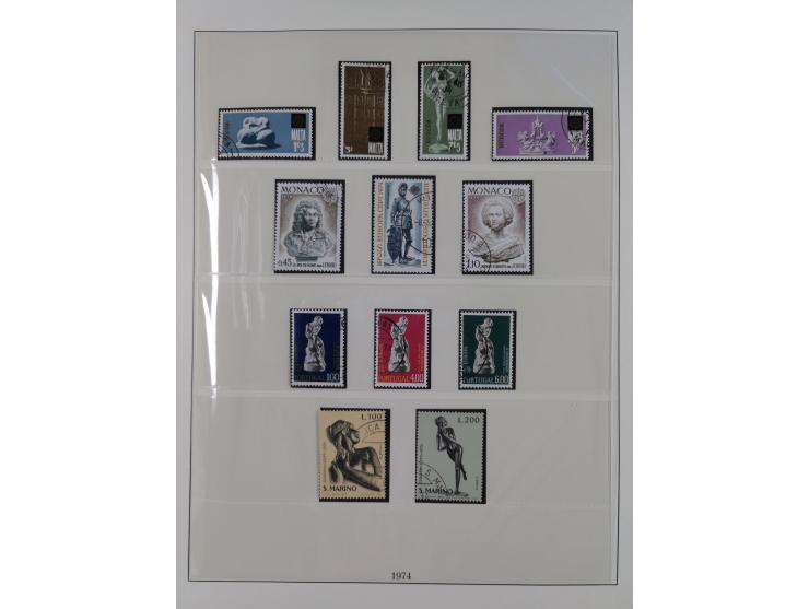 1949/79, postfrische und zusätzlich gestempelte Sammlung, in den Hauptnummern komplett, einschließlich Vor- und Mitläufern, d