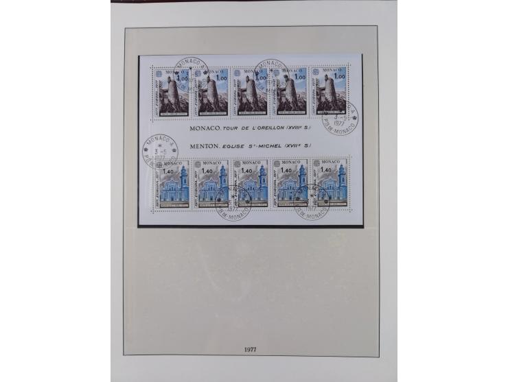 1949/79, postfrische und zusätzlich gestempelte Sammlung, in den Hauptnummern komplett, einschließlich Vor- und Mitläufern, d