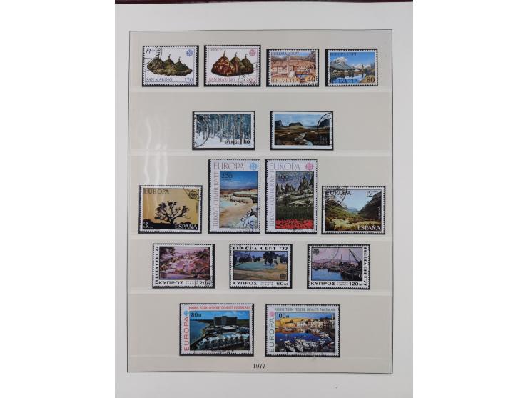 1949/79, postfrische und zusätzlich gestempelte Sammlung, in den Hauptnummern komplett, einschließlich Vor- und Mitläufern, d