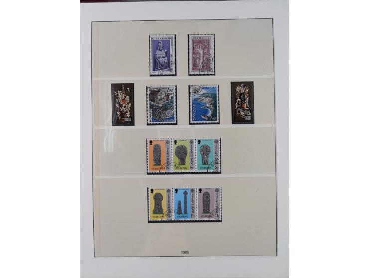 1949/79, postfrische und zusätzlich gestempelte Sammlung, in den Hauptnummern komplett, einschließlich Vor- und Mitläufern, d