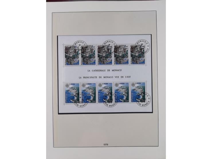 1949/79, postfrische und zusätzlich gestempelte Sammlung, in den Hauptnummern komplett, einschließlich Vor- und Mitläufern, d