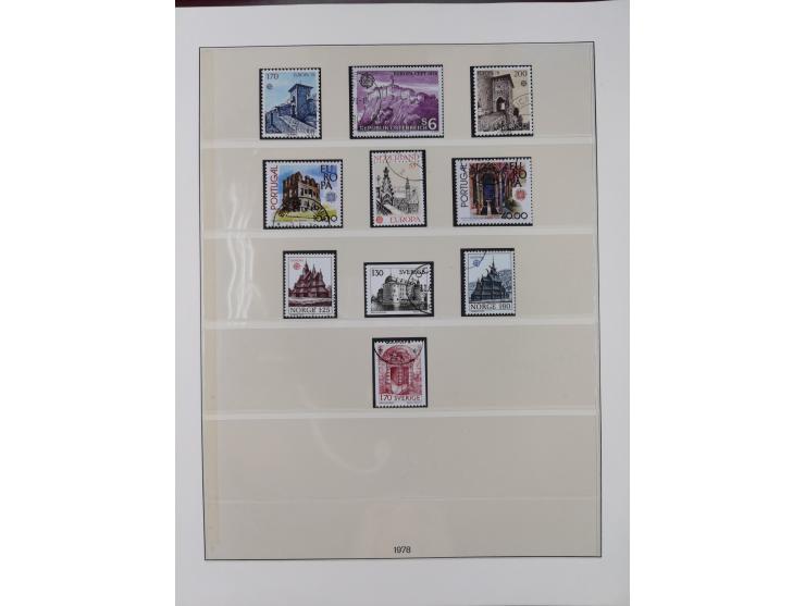 1949/79, postfrische und zusätzlich gestempelte Sammlung, in den Hauptnummern komplett, einschließlich Vor- und Mitläufern, d