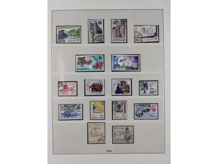 1949/79, postfrische und zusätzlich gestempelte Sammlung, in den Hauptnummern komplett, einschließlich Vor- und Mitläufern, d