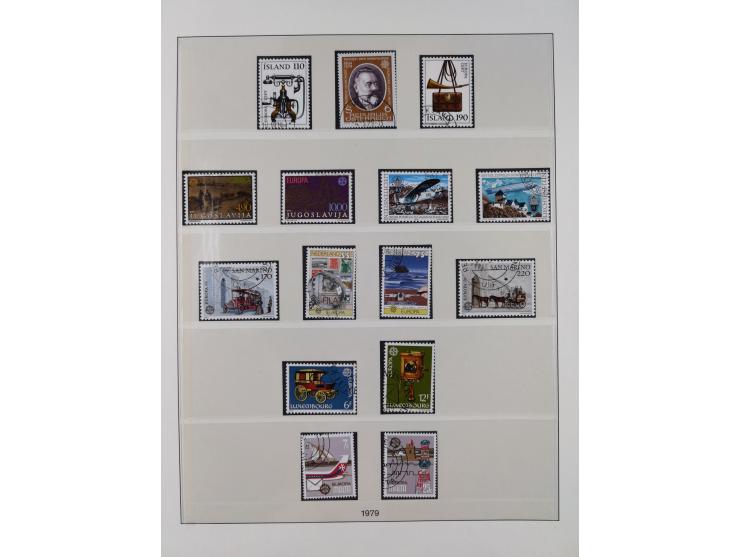 1949/79, postfrische und zusätzlich gestempelte Sammlung, in den Hauptnummern komplett, einschließlich Vor- und Mitläufern, d