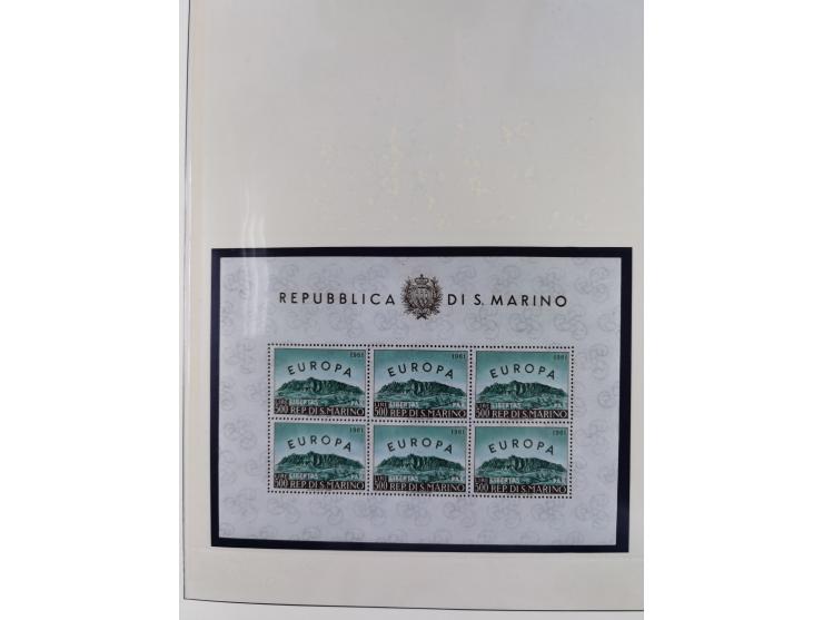 1949/79, postfrische und zusätzlich gestempelte Sammlung, in den Hauptnummern komplett, einschließlich Vor- und Mitläufern, d