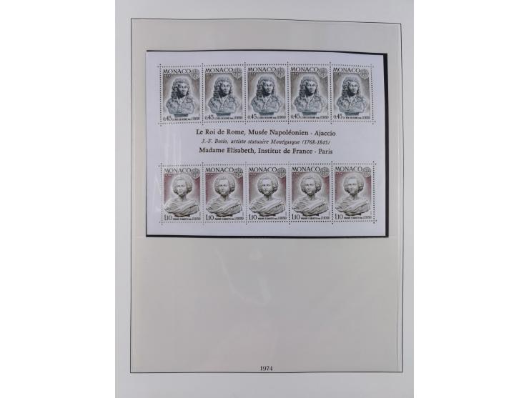 1949/79, postfrische und zusätzlich gestempelte Sammlung, in den Hauptnummern komplett, einschließlich Vor- und Mitläufern, d