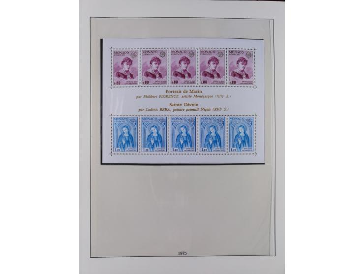 1949/79, postfrische und zusätzlich gestempelte Sammlung, in den Hauptnummern komplett, einschließlich Vor- und Mitläufern, d