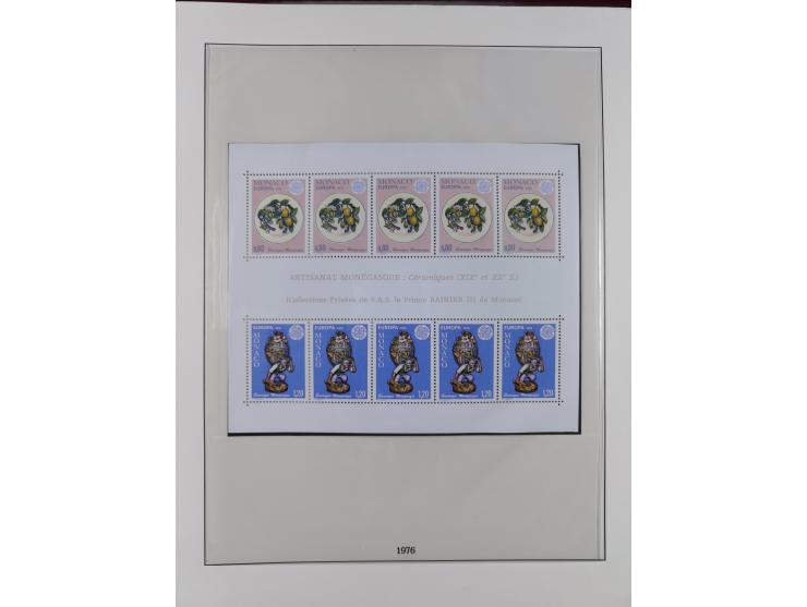 1949/79, postfrische und zusätzlich gestempelte Sammlung, in den Hauptnummern komplett, einschließlich Vor- und Mitläufern, d