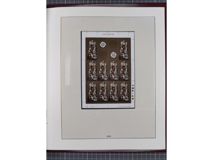 1949/79, postfrische und zusätzlich gestempelte Sammlung, in den Hauptnummern komplett, einschließlich Vor- und Mitläufern, d