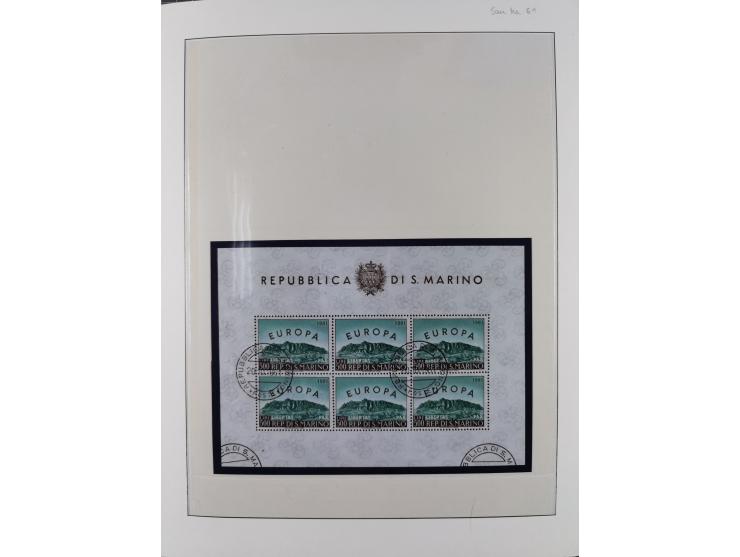 1949/79, postfrische und zusätzlich gestempelte Sammlung, in den Hauptnummern komplett, einschließlich Vor- und Mitläufern, d