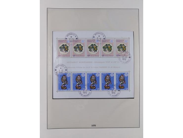 1949/79, postfrische und zusätzlich gestempelte Sammlung, in den Hauptnummern komplett, einschließlich Vor- und Mitläufern, d