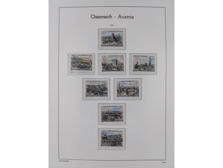 1945/78, postfrische und meist zusätzlich gestempelte Sammlung, in den Hauptnummern komplett, dabei Renner-Kleinbogen und Vög