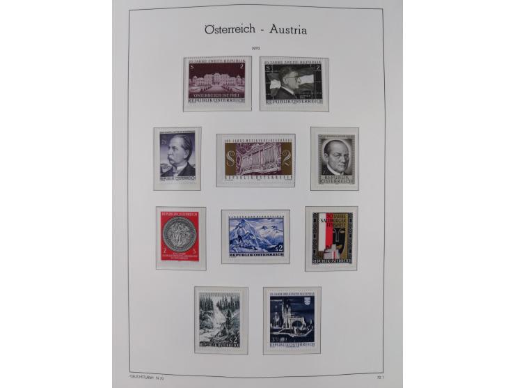 1945/78, postfrische und meist zusätzlich gestempelte Sammlung, in den Hauptnummern komplett, dabei Renner-Kleinbogen und Vög