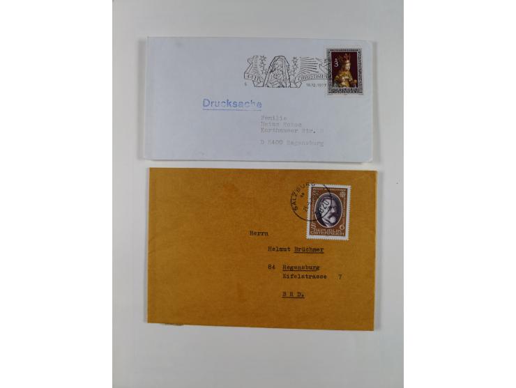 1945/78, postfrische und meist zusätzlich gestempelte Sammlung, in den Hauptnummern komplett, dabei Renner-Kleinbogen und Vög