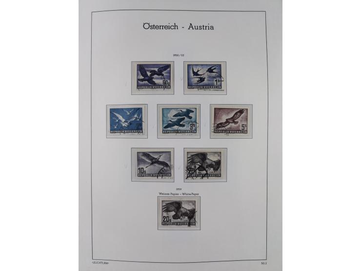 1945/78, postfrische und meist zusätzlich gestempelte Sammlung, in den Hauptnummern komplett, dabei Renner-Kleinbogen und Vög