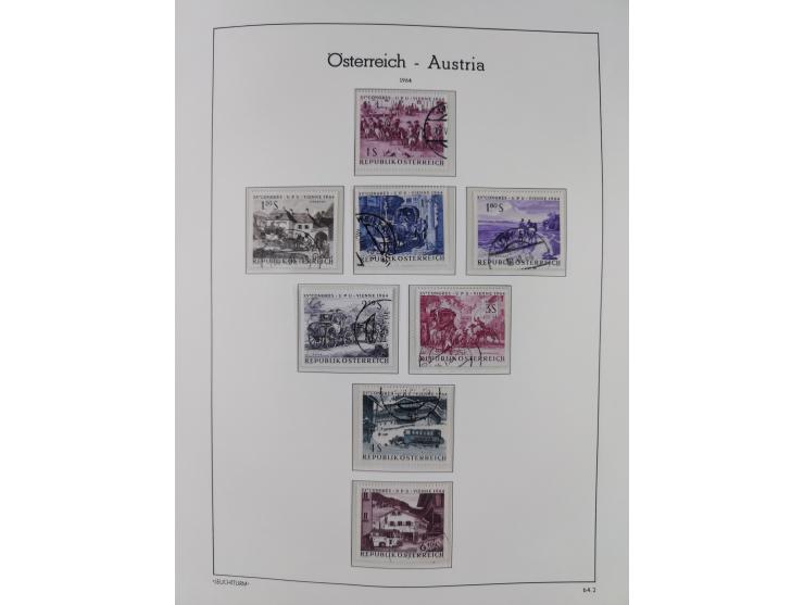 1945/78, postfrische und meist zusätzlich gestempelte Sammlung, in den Hauptnummern komplett, dabei Renner-Kleinbogen und Vög