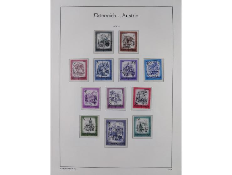 1945/78, postfrische und meist zusätzlich gestempelte Sammlung, in den Hauptnummern komplett, dabei Renner-Kleinbogen und Vög