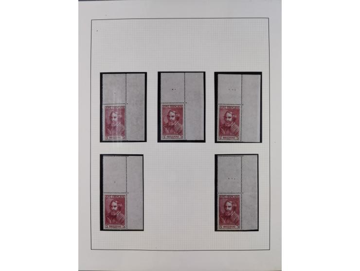 1945/49, postfrische und zusätzlich gestempelte Sammlung, jeweils in den Hauptnummern komplett postfrischer Teil mit Konstanz