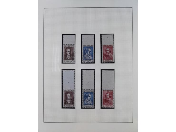 1945/49, postfrische und zusätzlich gestempelte Sammlung, jeweils in den Hauptnummern komplett postfrischer Teil mit Konstanz