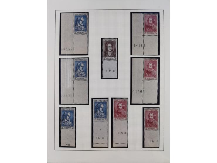 1945/49, postfrische und zusätzlich gestempelte Sammlung, jeweils in den Hauptnummern komplett postfrischer Teil mit Konstanz