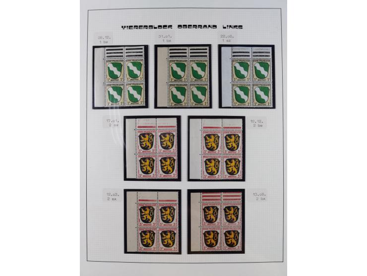 1945/49, postfrische und zusätzlich gestempelte Sammlung, jeweils in den Hauptnummern komplett postfrischer Teil mit Konstanz