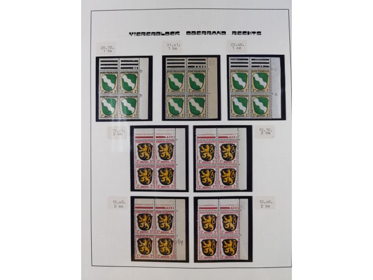 1945/49, postfrische und zusätzlich gestempelte Sammlung, jeweils in den Hauptnummern komplett postfrischer Teil mit Konstanz