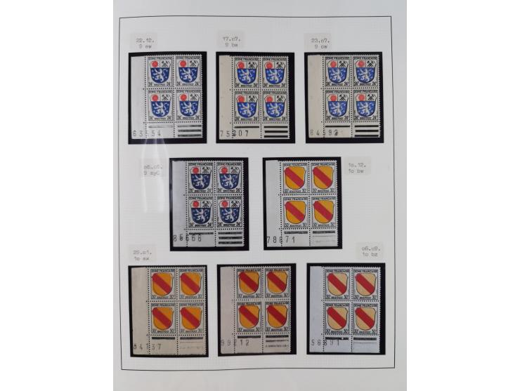 1945/49, postfrische und zusätzlich gestempelte Sammlung, jeweils in den Hauptnummern komplett postfrischer Teil mit Konstanz