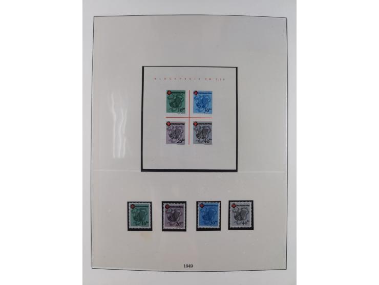 1945/49, postfrische und zusätzlich gestempelte Sammlung, jeweils in den Hauptnummern komplett postfrischer Teil mit Konstanz